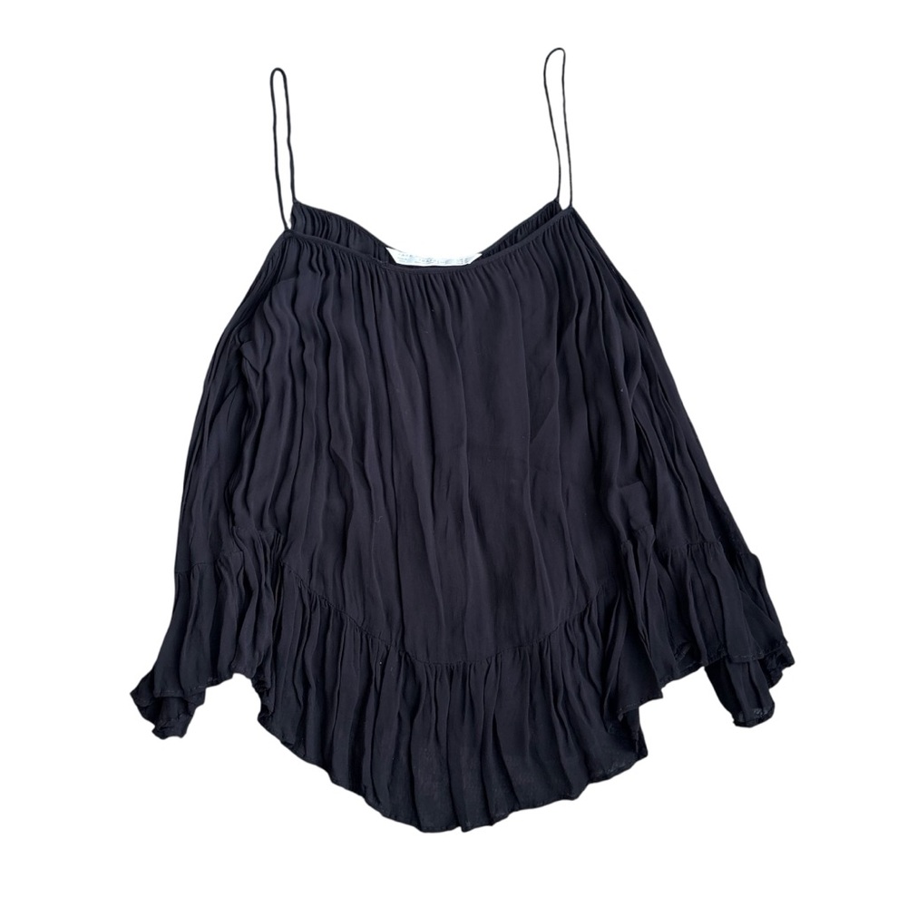 Zara Black Flowy Top
